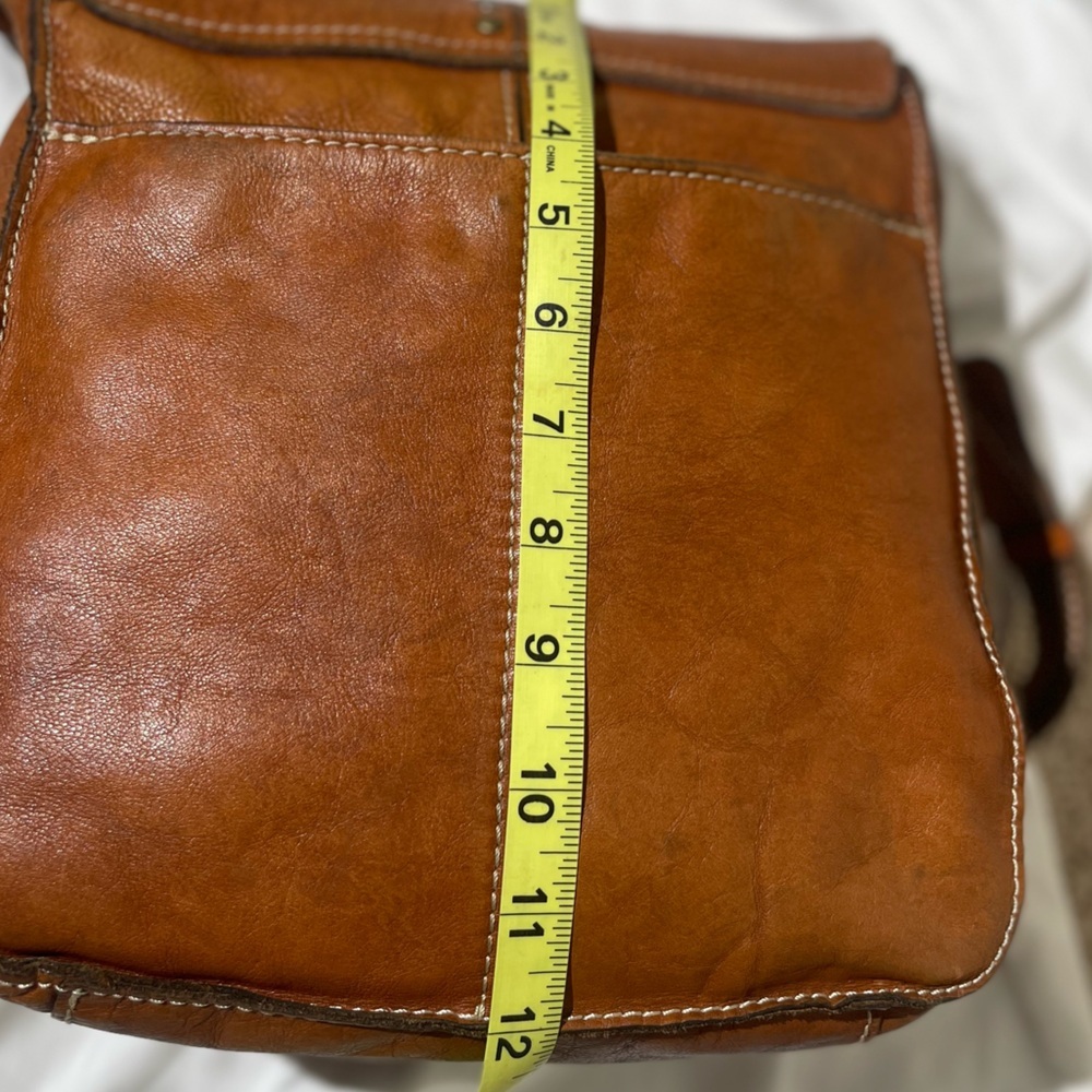 Patricia Nash Tan Leather Studded Crossbody Bag - Picture 16 of 16